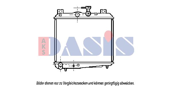 AKS DASIS Радиатор, охлаждение двигателя 350240N